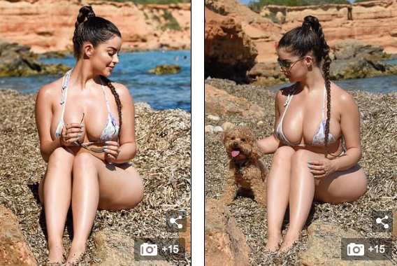 'Nữ hoàng nội y' Anh quốc phô vòng 1 nóng 'nghẹt thở' với bikini nhỏ xíu ảnh 2