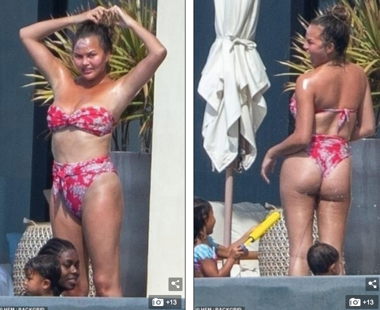 Siêu mẫu 'bốc lửa' Chrissy Teigen phô dáng đẫy đà sau đợt nghỉ dài vì đại dịch ảnh 5