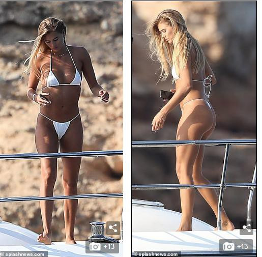 Sao truyền hình Anh gây 'sốt' với áo tắm nhỏ xíu chỉ đủ che điểm nhạy cảm ảnh 7