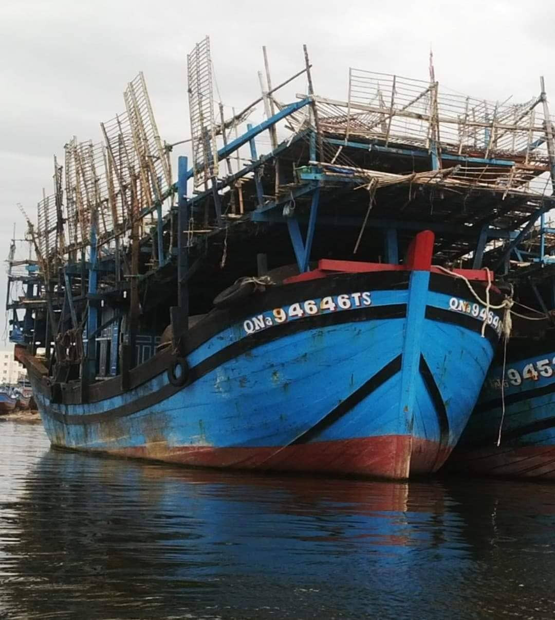 Tàu câu mực bốc cháy ngoài khơi, 33 thuyền viên may mắn thoát chết ảnh 1