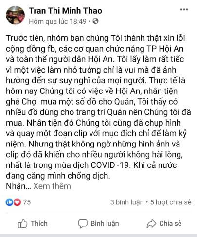 Thành viên nhóm giả 'cái bang' ở Hội An: 'Chúng tôi thành thật xin lỗi...' ảnh 1