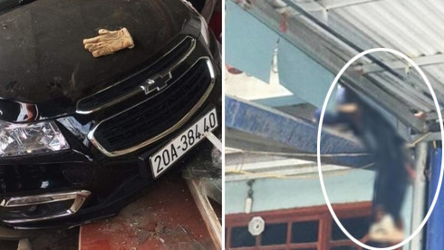 Ô tô tông người đi xe máy văng lên mái nhà, 2 bố con tử vong: Tài xế đã ra trình diện ảnh 1