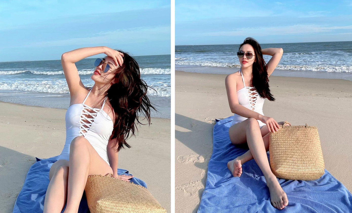 Sao Việt đi biển: Hoàng Yến Chibi bán nude táo bạo, Bảo Anh diện mốt ‘tụt quần’ ảnh 5