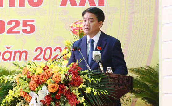Chủ tịch Hà Nội Nguyễn Đức Chung: Thị xã Sơn Tây cần sớm lên thành phố ảnh 1
