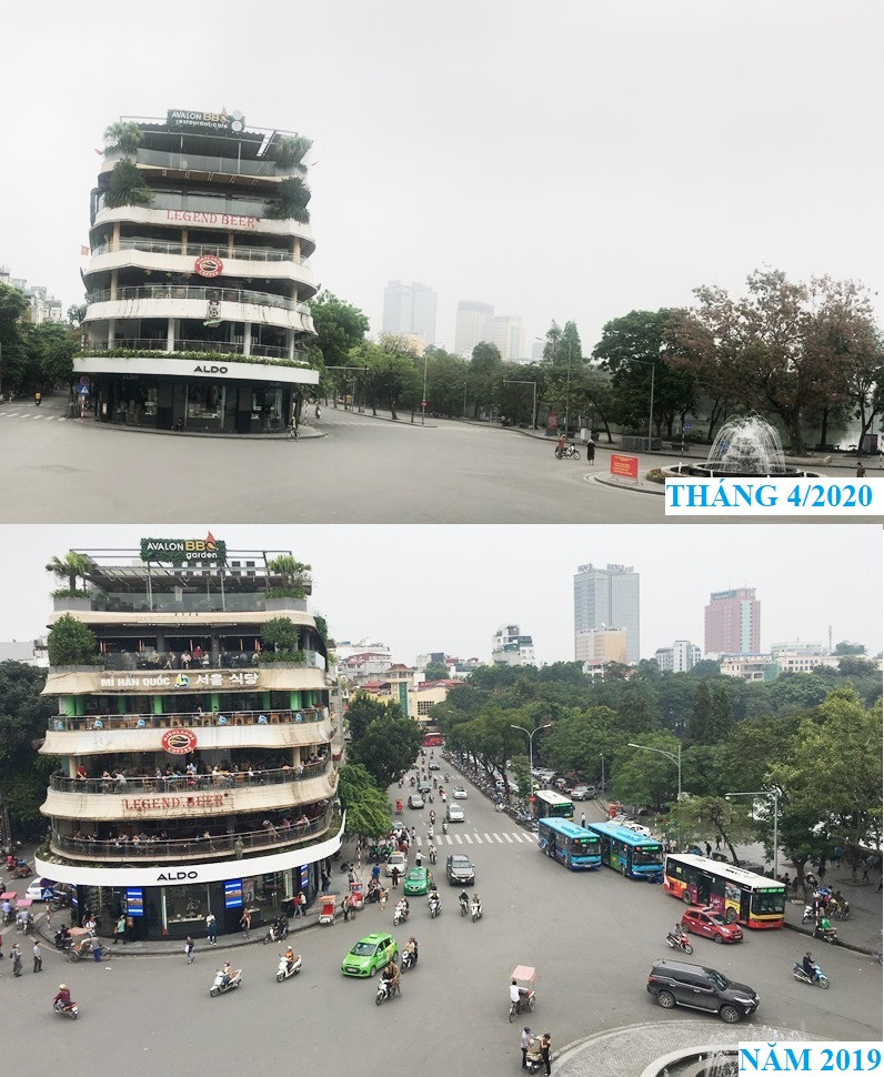 Những hình ảnh khác thường của giao thông Hà Nội sau 20 ngày cách ly xã hội ảnh 5