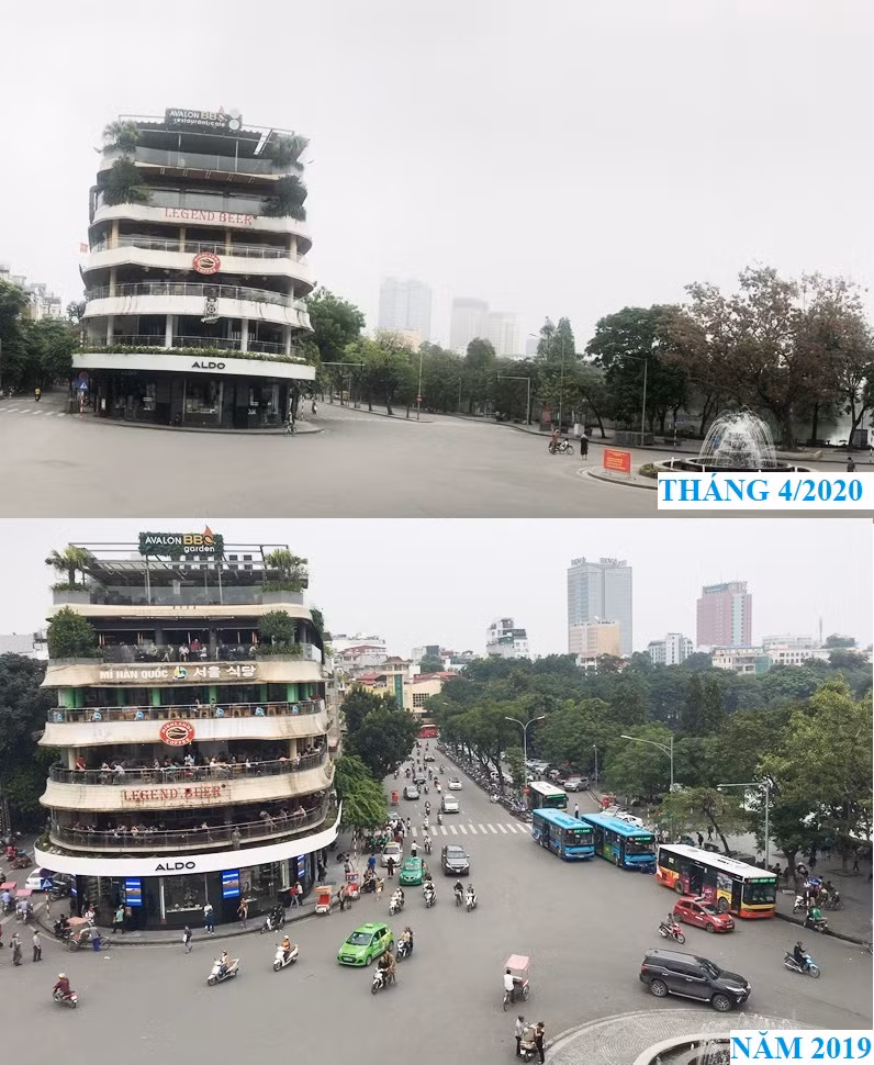 Những hình ảnh khác thường của giao thông Hà Nội sau 20 ngày cách ly xã hội ảnh 5