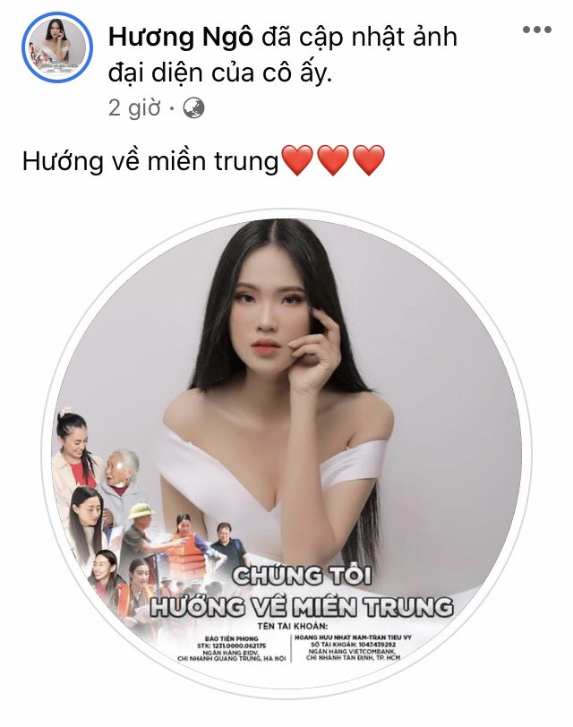 Thí sinh HHVN 2020 chia sẻ đầy xúc động, đồng loạt thay avatar hướng về miền Trung ảnh 21