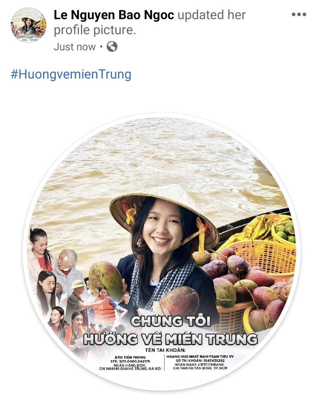 Thí sinh HHVN 2020 chia sẻ đầy xúc động, đồng loạt thay avatar hướng về miền Trung ảnh 19