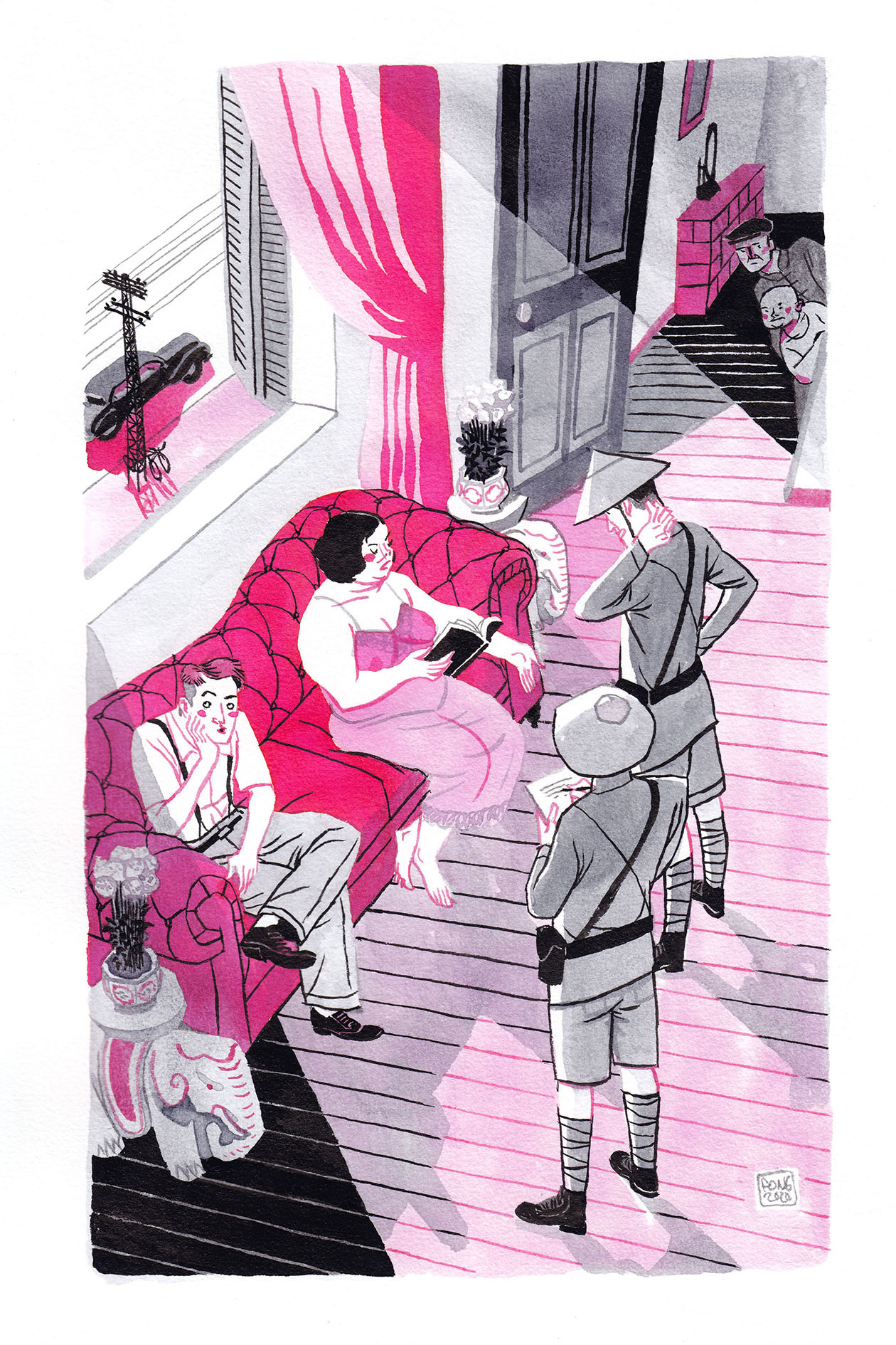 Xuân Tóc Đỏ phiên bản đẹp trai và cô Tuyết nghiện trang phục 'xuyên thấu' ảnh 1