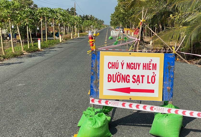 Sụt lún kinh hoàng vùng ngọt hoá Cà Mau ảnh 1