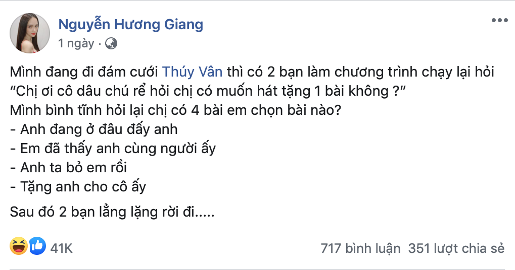 “Khổ tâm” như Hương Giang: Có rất nhiều hit nhưng không có bài nào hát được ở đám cưới ảnh 3