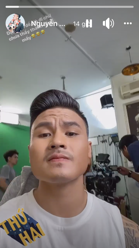 Quang Hải xuất hiện với hình tượng “già nua”, bạn gái cũ Nhật Lê lộ ảnh mặc váy cưới? ảnh 4