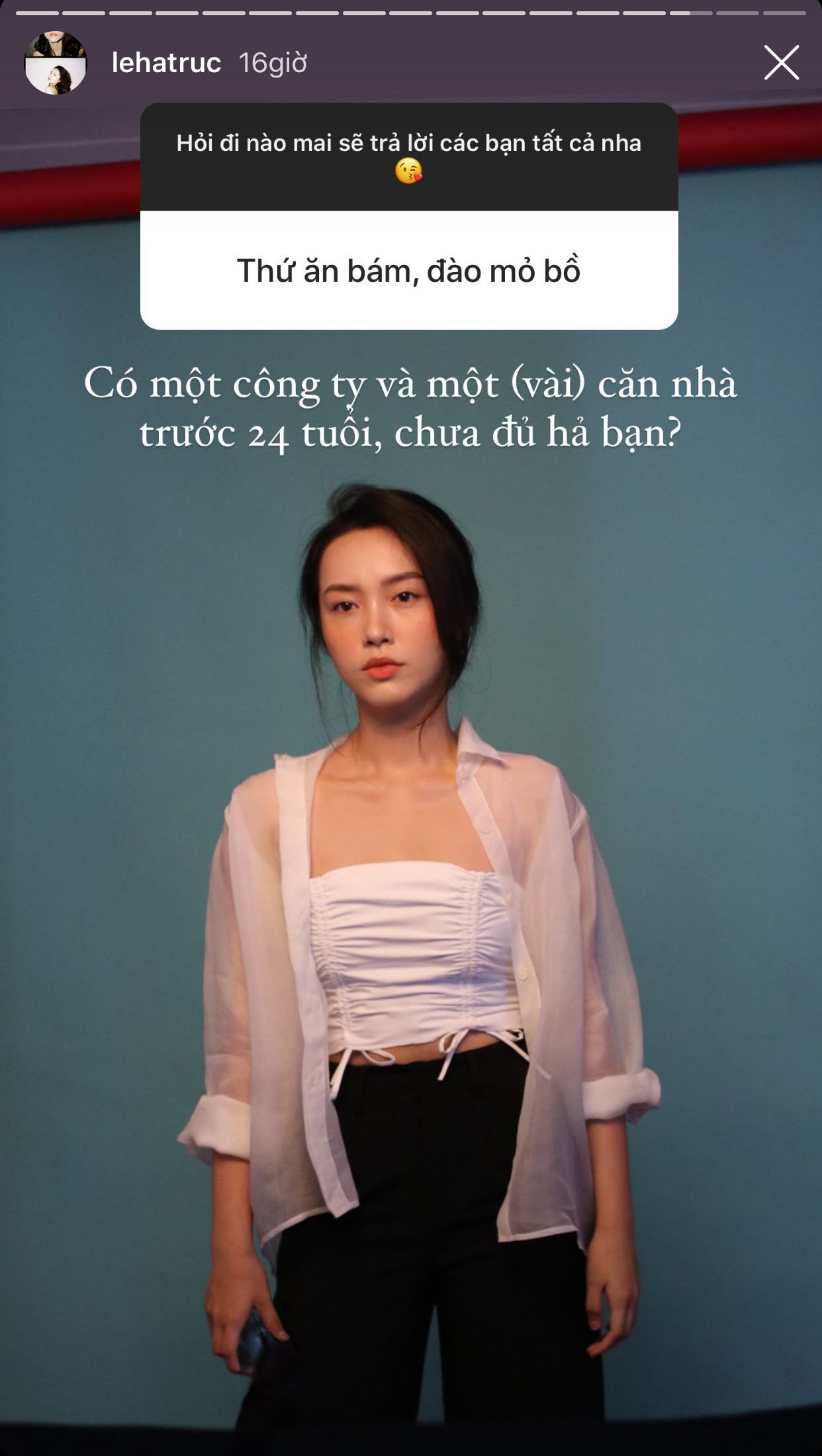 Blogger Hà Trúc đáp trả nhẹ nhàng mà sâu cay khi bị anti-fan chỉ trích “ăn bám cơ trưởng“ ảnh 3