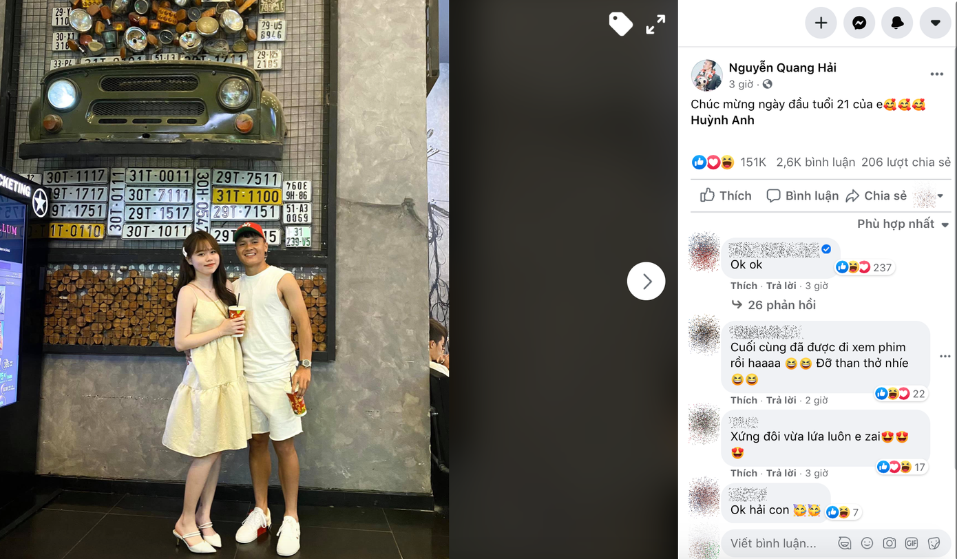 Sau gần 3 tháng im hơi lặng tiếng, Quang Hải trở lại và chia sẻ hình ảnh với Huỳnh Anh ảnh 3