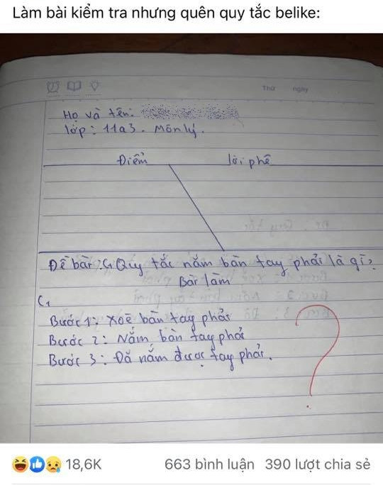 Đi thi nhưng lại quên kiến thức, teen sáng tạo ra quy tắc mới khiến giáo viên “ngã ngửa“ ảnh 2