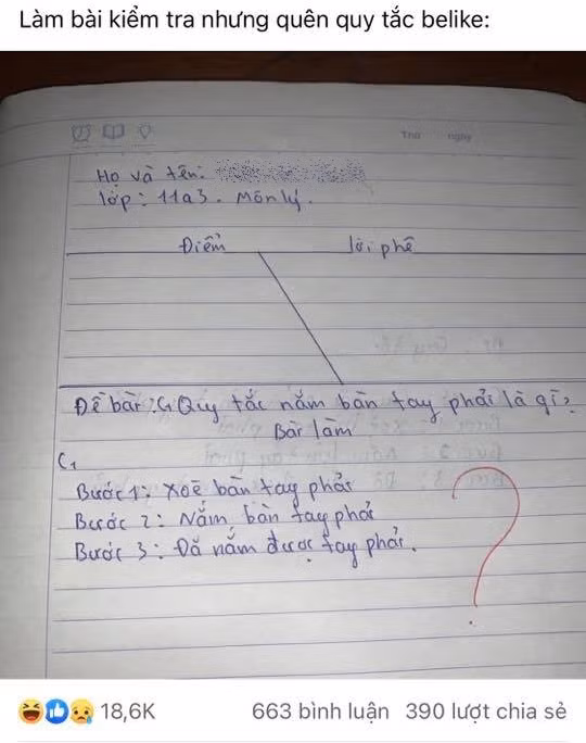 Đi thi nhưng lại quên kiến thức, teen sáng tạo ra quy tắc mới khiến giáo viên “ngã ngửa“ ảnh 2