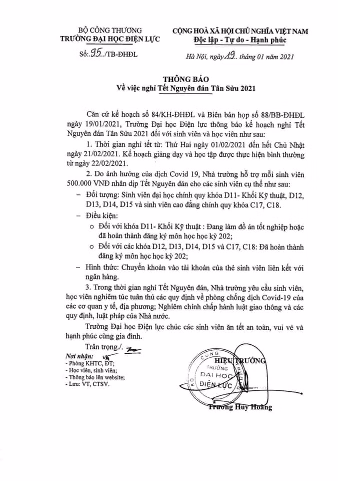 “Trường người ta” lì xì mỗi sinh viên 500.000 đồng, chuyển thẳng vào tài khoản ngân hàng ảnh 2