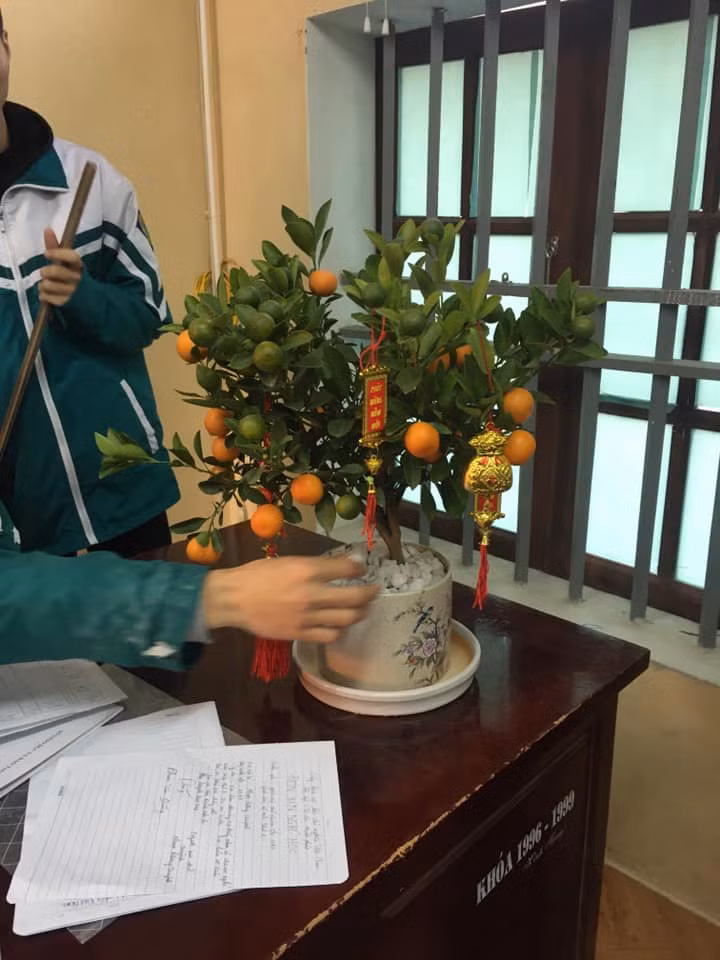 Các bạn học sinh trang trí lớp học đón Tết: Thỏa sức sáng tạo và khoe độ khéo tay! ảnh 12