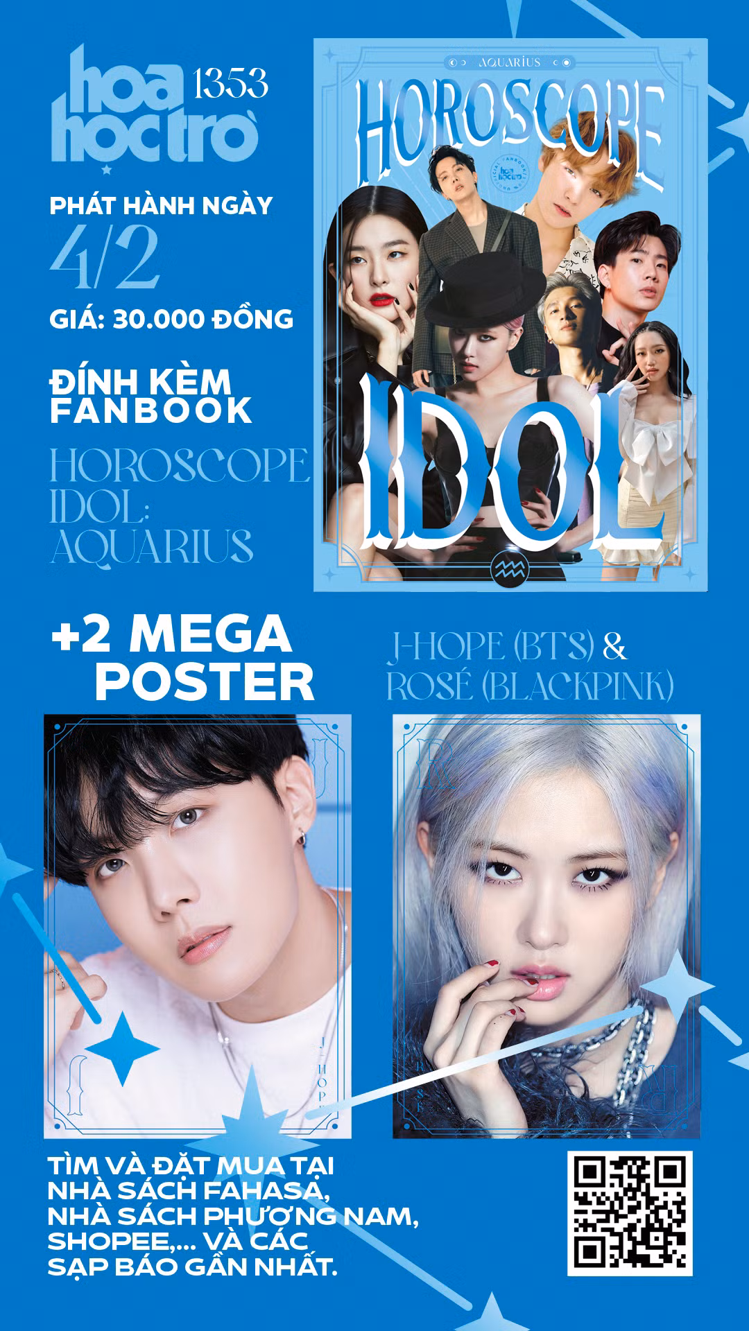 Hoa Học Trò 1353: Nạp cảm hứng cho Tết Trâu Vàng, tặng kèm fanbook Horoscope Idol Aquarius ảnh 1