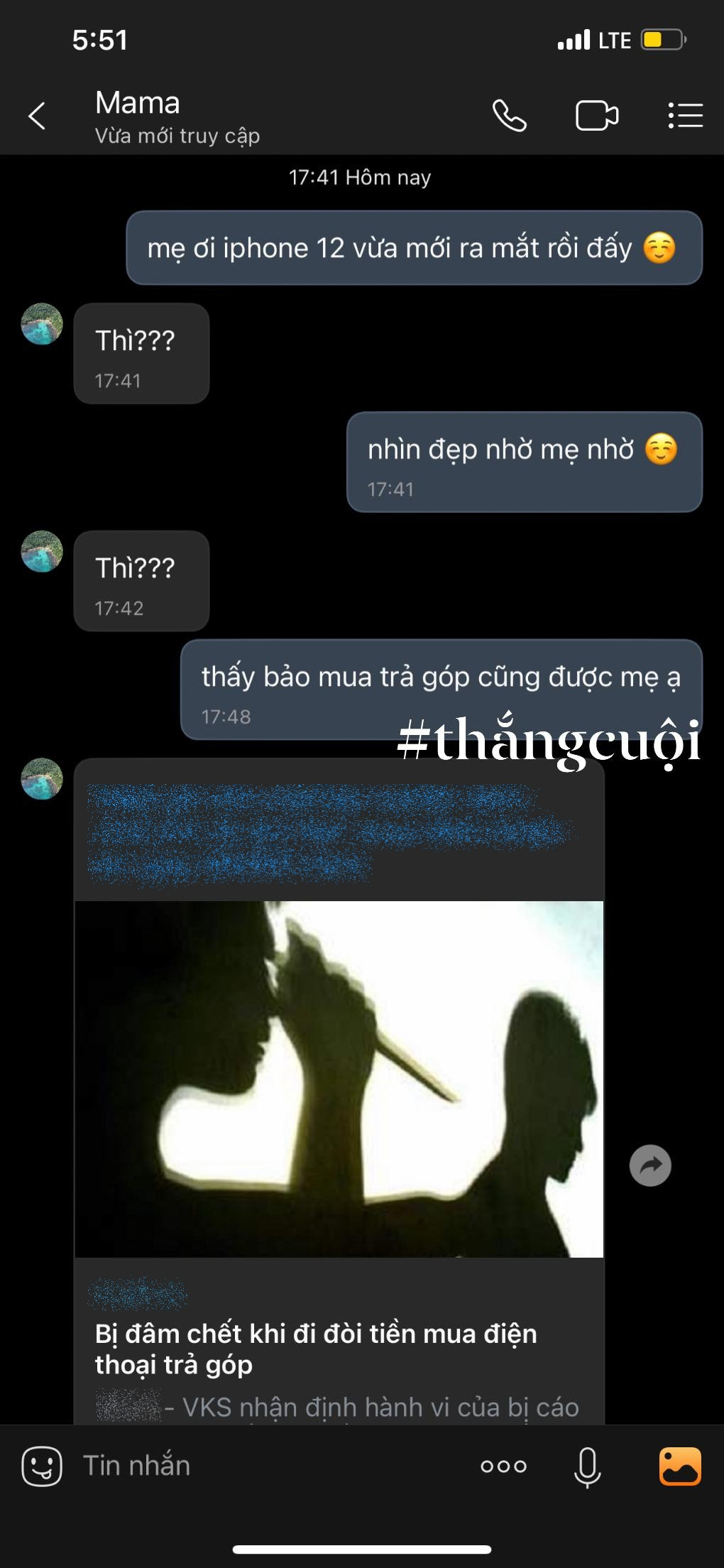 Thử thách mới: Nhắn tin cho phụ huynh hỏi mua iPhone 12 và những cái kết bất ngờ ảnh 1