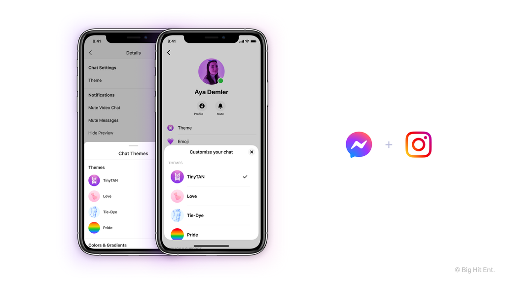 Facebook Messenger và Instagram có thêm giao diện BTS cực xịn xò dành cho các ARMY ảnh 4