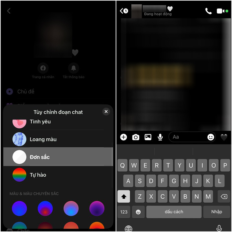 Nhân sự kiện Black Friday, Facebook Messenger bổ sung thêm chủ đề trắng - đen ảnh 4