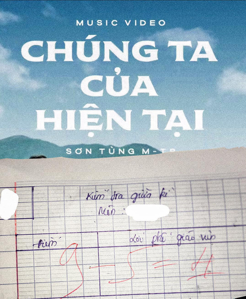 Chúng ta của hiện tại là... điểm kiểm tra thấp đến mức chán chẳng buồn nghĩ. Hội teen “chế” poster MV mới của Sơn Tùng M-TP: Xem xong ai cũng gật gù đồng tình! ảnh 2