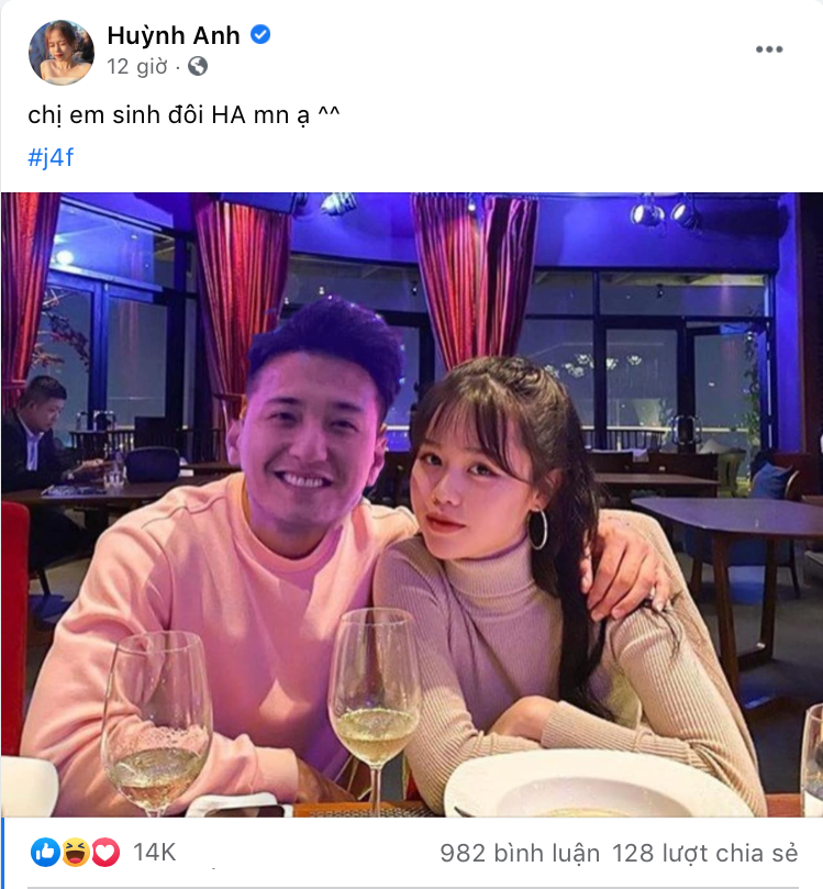 Cô nàng Huỳnh Anh nhanh chóng có động thái "đáp trả" nam diễn viên Huỳnh Anh. Hotgirl Huỳnh Anh đáp trả thế nào khi diễn viên Huỳnh Anh gọi Quang Hải là “người yêu cũ”? ảnh 3