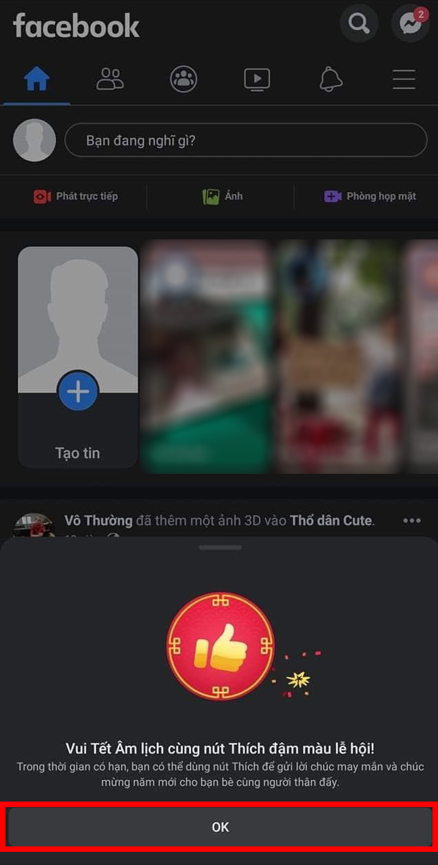 Facebook cập nhật “nút Like đỏ ngày Tết” chào năm mới Tân Sửu, bạn biết cách bật chưa? ảnh 3