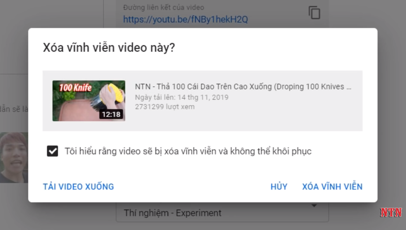 YouTuber NTN làm vlog tự tay xóa các video vô bổ: “Ai trong chúng ta cũng đều có sai lầm“ ảnh 1