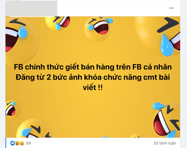 Người dùng Facebook Việt Nam hoang mang khi bài đăng từ 2 hình trở lên bị khoá bình luận ảnh 1