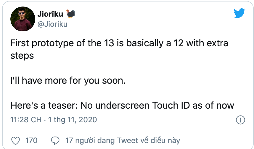 Rò rỉ thông tin nguyên mẫu iPhone 13: Phiên bản cải tiến nhẹ của iPhone 12? ảnh 1