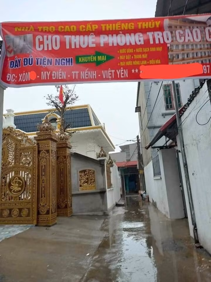 Xuất hiện khu trọ “đỉnh của chóp” tại Bắc Giang: Cổng dát vàng, thang máy, điều hoà đầy đủ ảnh 3