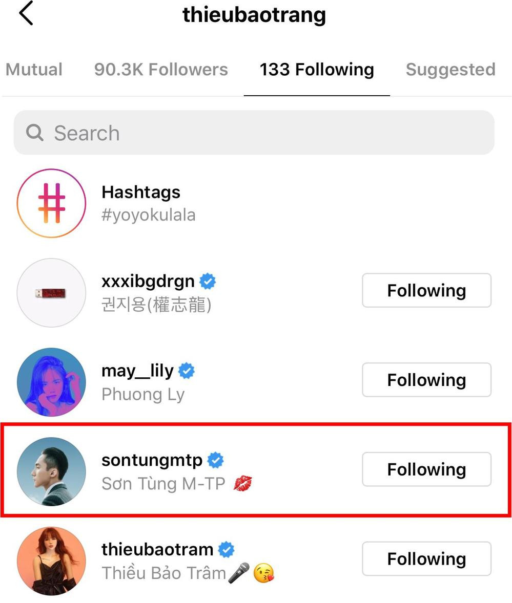 Sau Thiều Bảo Trâm, đến lượt Thiều Bảo Trang có động thái này trên Instagram với Sơn Tùng ảnh 2