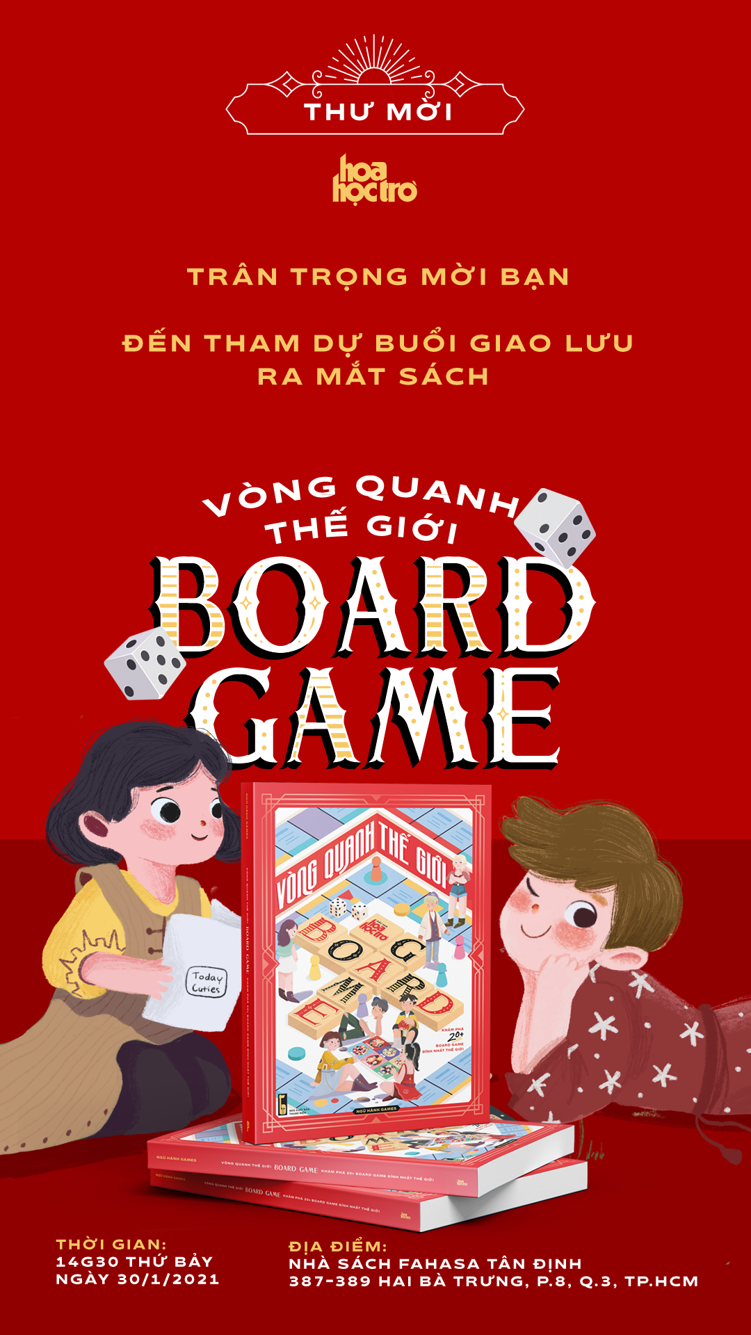 TP.HCM: Mời bạn tham dự buổi giao lưu ra mắt sách “Vòng quanh thế giới board game” ảnh 2