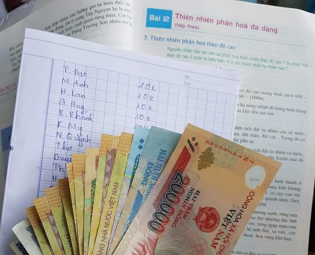 Lớp học góp tiền ăn sáng để ủng hộ miền Trung: Một miếng khi đói bằng một gói khi no ảnh 5