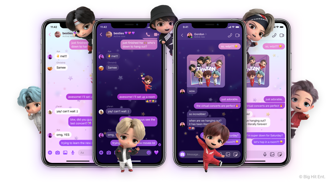 Facebook Messenger và Instagram có thêm giao diện BTS cực xịn xò dành cho các ARMY ảnh 1