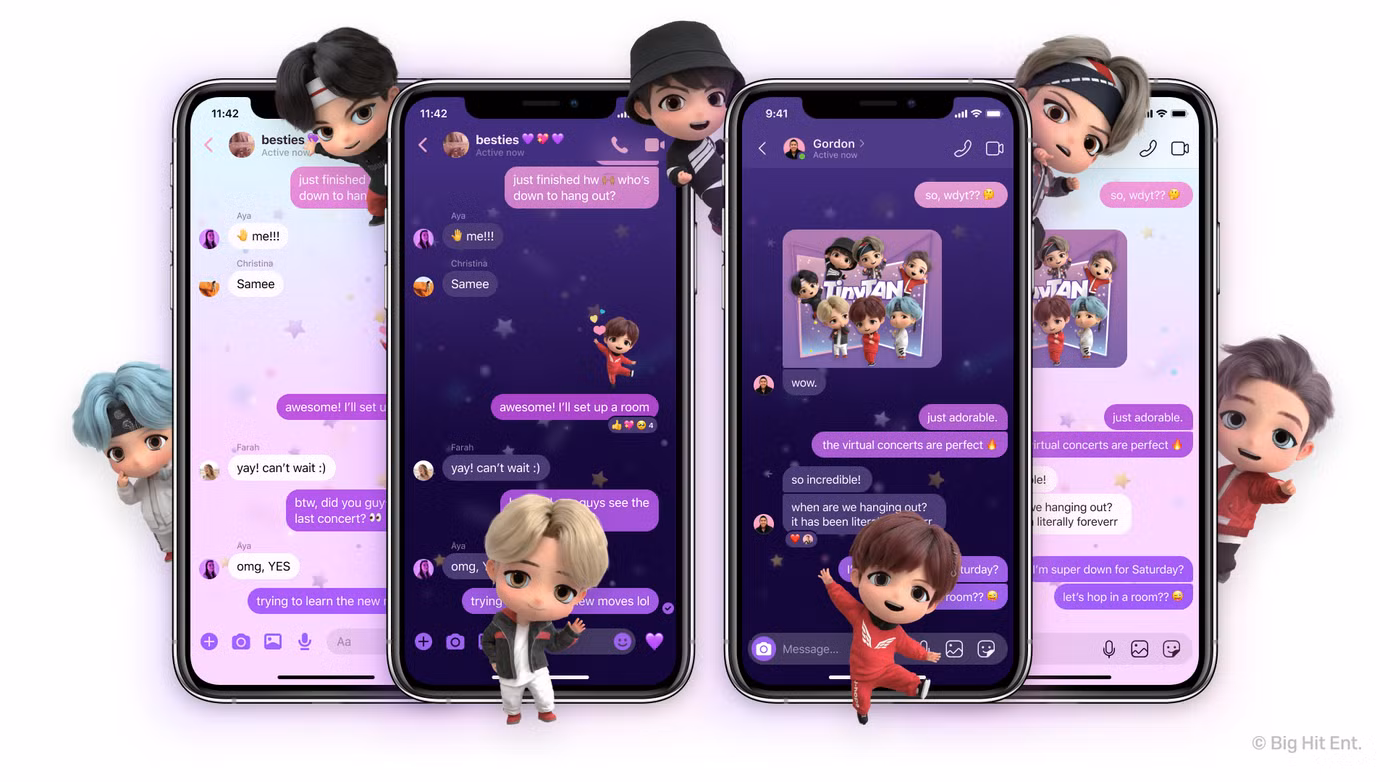Facebook Messenger và Instagram có thêm giao diện BTS cực xịn xò dành cho các ARMY ảnh 1
