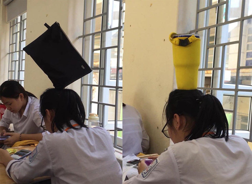 Ông trời tạo ra cơn địa chấn và cái đầu của bạn teengirl này chính là điểm nhấn! ảnh 1