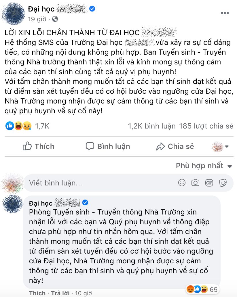 Sĩ tử phẫn nộ khi nhận tin nhắn chê điểm thấp từ một trường đại học ảnh 5