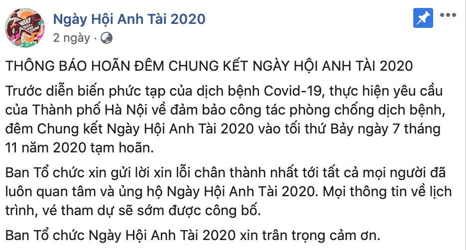 Ngày Hội Anh Tài 2020 của Amsers bị hoãn, kinh phí thiệt hại có thể lên tới cả tỉ đồng ảnh 1