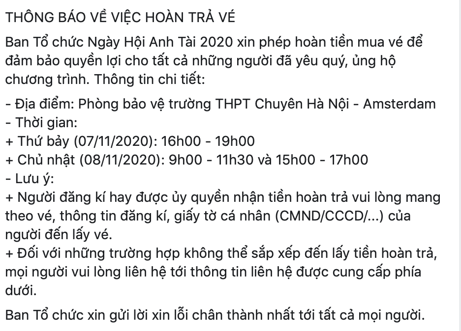 Ngày Hội Anh Tài 2020 của Amsers bị hoãn, kinh phí thiệt hại có thể lên tới cả tỉ đồng ảnh 2