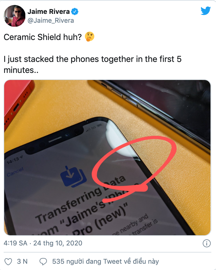 Người dùng phàn nàn màn hình iPhone 12 và iPhone 12 Pro rất dễ bị trầy xước ảnh 3