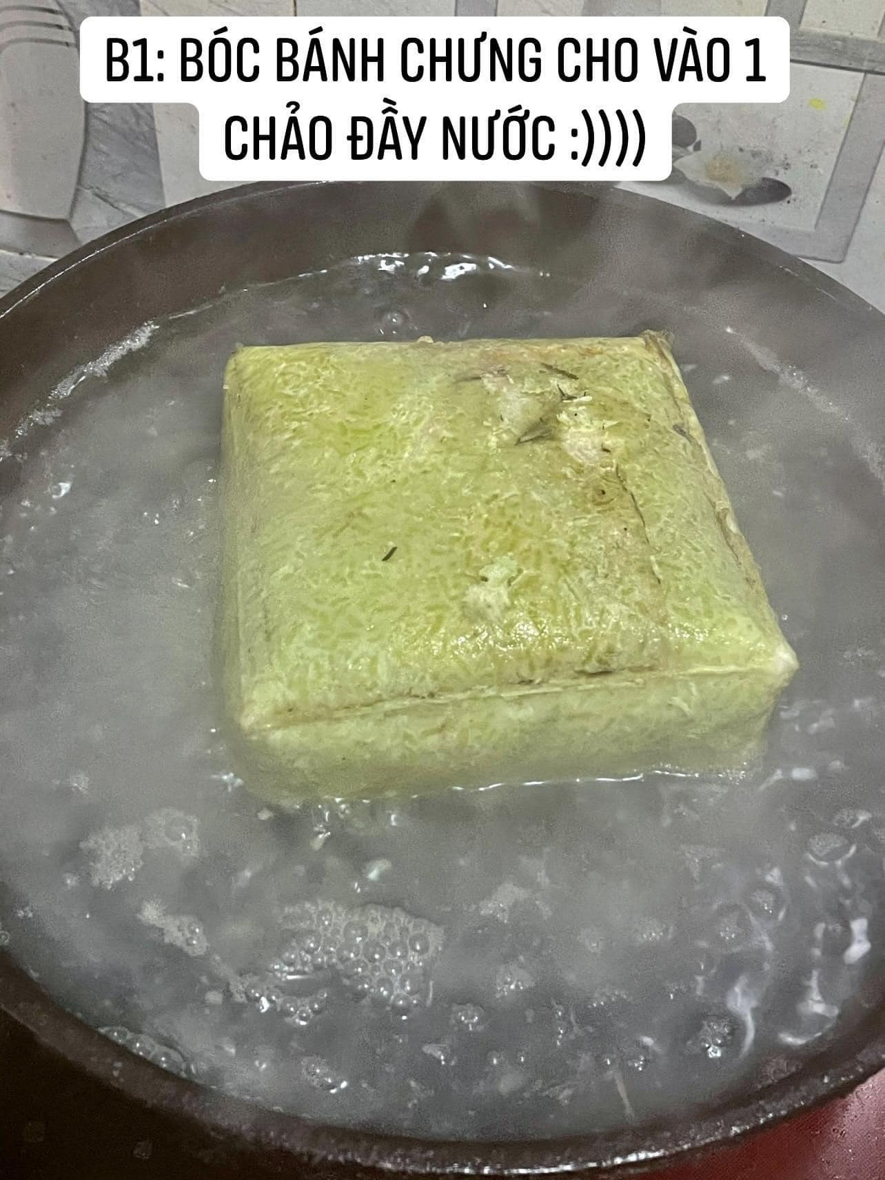 Cô gái làm món bánh chưng chiên nước lọc giống trên mạng, nhìn thành quả ai cũng bàng hoàng ảnh 1