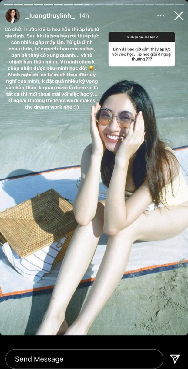 Lương Thùy Linh cho rằng hoa hậu không phải là một nghề, không quan niệm điểm số là tất cả ảnh 3