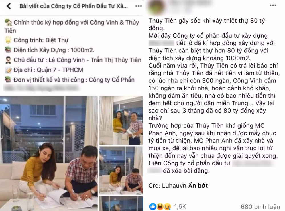 Ca sĩ Thủy Tiên nói gì về tin đồn ăn chặn tiền từ thiện để xây biệt thự? ảnh 2