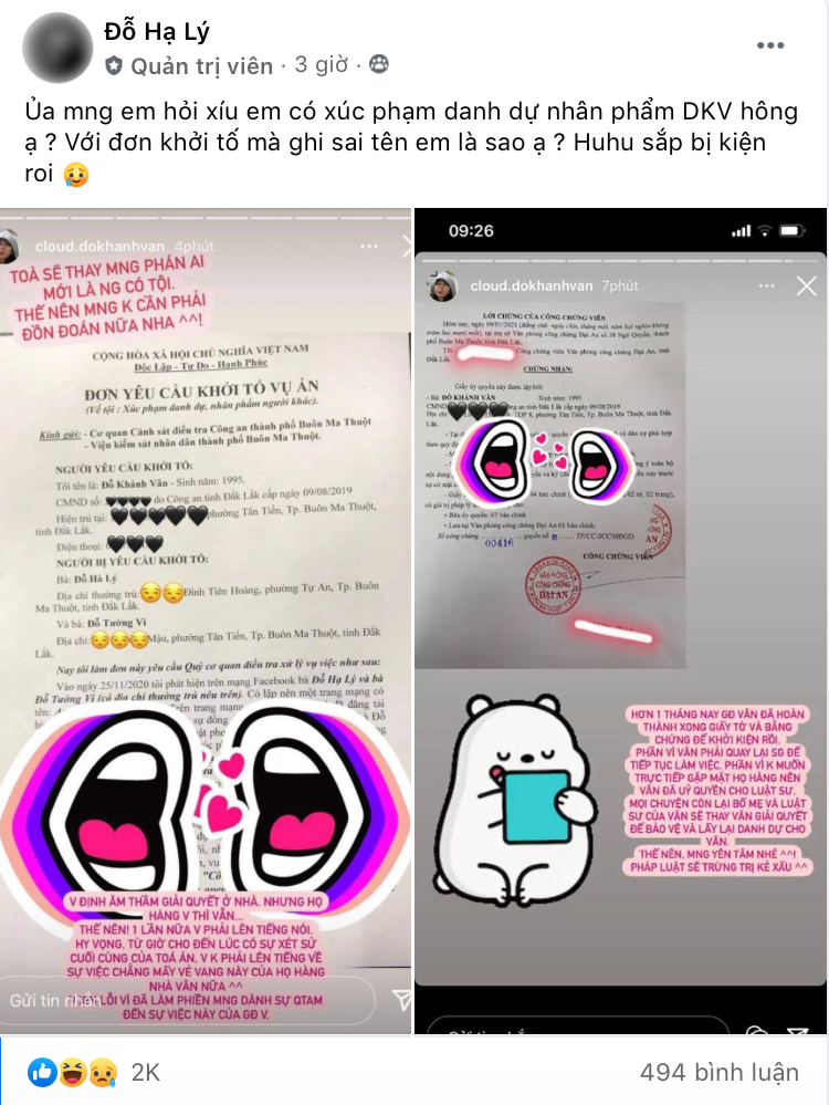 Bị em họ tung bằng chứng tố nói dối, Khánh Vân (Mắt Biếc) chính thức đâm đơn kiện ảnh 3