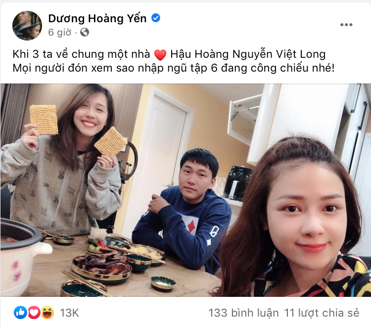 Mũi trưởng Long và Hậu Hoàng hội ngộ sau “Sao Nhập Ngũ”, fan càng tích cực đẩy thuyền ảnh 1