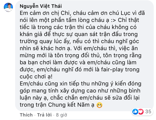 Thí sinh vào chung kết Olympia gây tranh cãi vì cho rằng ăn mừng mới là tôn trọng đối thủ ảnh 3