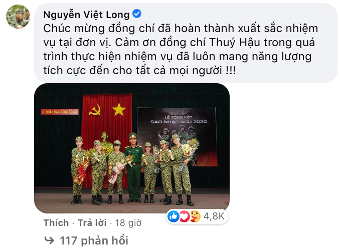 Hậu Hoàng viết tâm thư sau “Sao Nhập Ngũ”, có hẳn gạch đầu dòng riêng cho Mũi trưởng Long ảnh 3